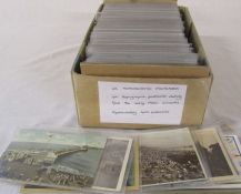 Box of approximately 400 UK topographical postcards dating from the early 1900s onwards