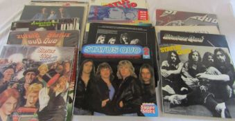 Approximately 25 Status Quo LPs inc Whatever you want, Rockin all over the world, Piledriver, On the