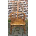 19th century Windsor chair with crinoline stretcher