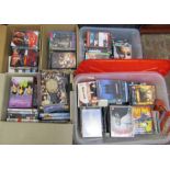 5 boxes of assorted DVDs and box sets inc Sopranos, Charles Dickens, Cutting It etc