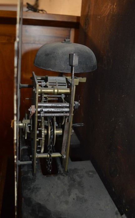 Victorian 30 hour chain pull mechanism longcase clock in a mix wood case - Image 2 of 3