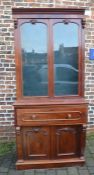 Victorian secretaire display bookcase (missing side panels) 241cm by 110cm