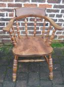 Victorian smoker's bow chair