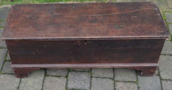 Small pine 18th century coffer/blanket box L 100cm D 35cm Ht 39cm