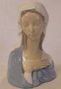 Lladro Virgin Mary bust
