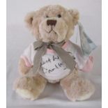 Mumbles teddy bear signed by TV personality Paul Martin L 28 cm