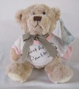 Mumbles teddy bear signed by TV personality Paul Martin L 28 cm