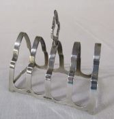 Small silver toast rack Birmingham 1939 weight 1.24 ozt
