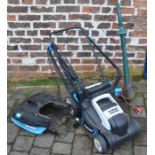 MAC electric lawn mower & a strimmer