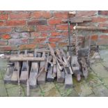 Collection of vintage hand tools (some with woodworm)