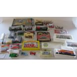 Various boxed die cast cars and lorries etc