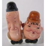 Beswick Laurel & Hardy cruet set on stand no 575