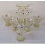 Retro lemonade jug and glasses set (Jug H 19 cm)