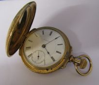 Rockford full hunter gold plated pocket watch no 224433