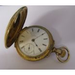 Rockford full hunter gold plated pocket watch no 224433