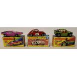 3 Matchbox vehicles :- Superfast No. 13 Baja Buggy, No. 15 Volkswagen & No. 75 Alfa Carabo