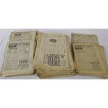 Quantity of Melody Maker magazines / newspapers from 1940-43 (broadsheet) and 1943-45