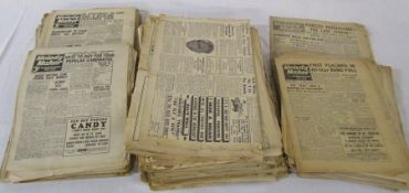 Quantity of Melody Maker magazines / newspapers from 1940-43 (broadsheet) and 1943-45