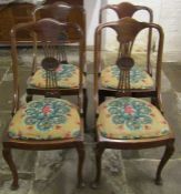 4 Edwardian dining chairs