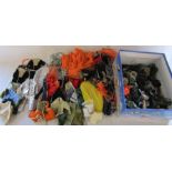 Box of vintage Action Man outfits and accessories