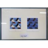 Andy Warhol (1928-1987) framed pair of prints featuring Mickey Mouse published by Neues in