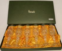 Boxed set of 6 Harrods champagne flutes