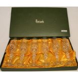 Boxed set of 6 Harrods champagne flutes