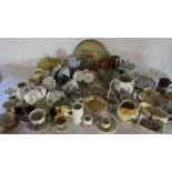 2 boxes of assorted ceramics and glassware inc Carlton ware, Royal Stafford & Limoges