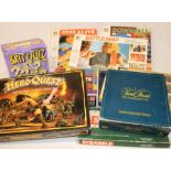 Selection of vintage board games