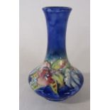 Moorcroft 'orchid' pattern vase H 15 cm (slight firing glaze fault) blue signature to underside