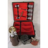 Selection of drinking items inc flasks and cups etc
