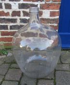 Large glass carboy height approx. 62 cm
