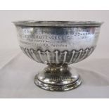 Silver bowl / trophy Sheffield 1930 maker Walker & Hall H 11 cm weight 7.69 ozt 'Stockport