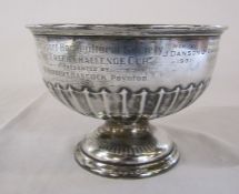 Silver bowl / trophy Sheffield 1930 maker Walker & Hall H 11 cm weight 7.69 ozt 'Stockport