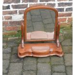 Victorian toilet mirror (missing back foot)