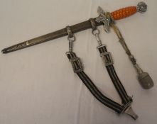 German Luftwaffe dress dagger with hangers
