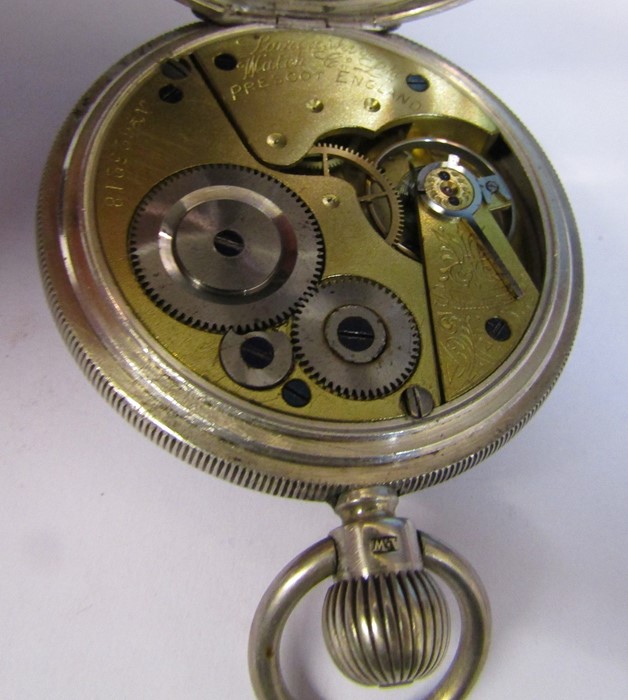 Silver pocket watch 'Prescot England', Chester 1902, no 623218 (Lancashire Watch Co Ltd Prescot - Image 3 of 3