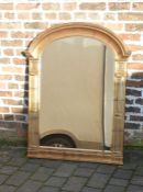 Large gilt wall mirror 123 cm x 94 cm