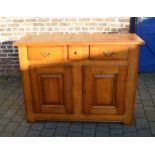 Large French oak sideboard / dresser base L 140 cm, D 50 cm, H 105 cm