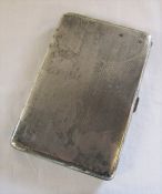 Silver cigarette case weight 6 ozt 8.5 cm x 13 cm (marked 925)