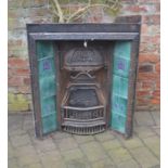 Cast iron Art Nouveau fireplace