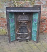 Cast iron Art Nouveau fireplace