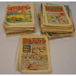 Large quantity of vintage British comics including Dandy & The Beano