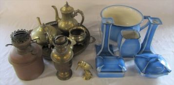 Ceramic part toilet set, lamps and brassware