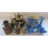 Ceramic part toilet set, lamps and brassware