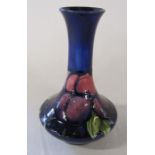 Moorcroft 'Plum Wisteria' pattern vase, blue signature to underside H 15 cm