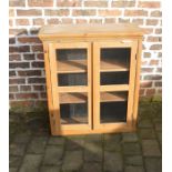 Victorian pine wall cabinet