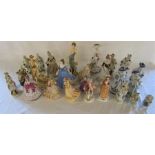 Quantity of figurines inc The Leonardo collection