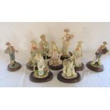 Quantity of The Leonardo Collection figurines inc The flower garden, Constance, The good life,