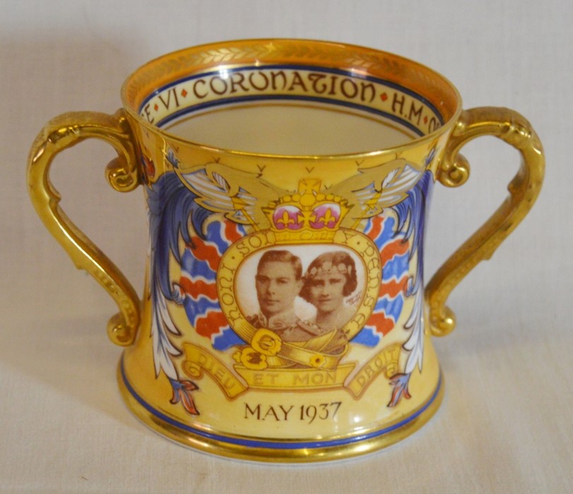 Shelley George VI 1937 coronation mug with gilding